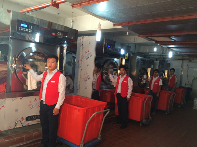 生产现场-水洗机